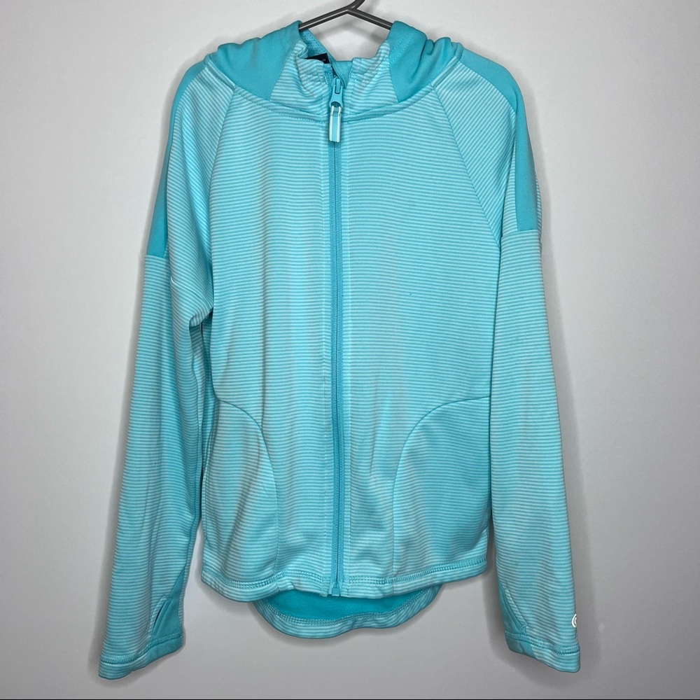 C9 CHAMPION Youth Kids Full Zip Hoodie Jacket Mint Blue Medium 7/8